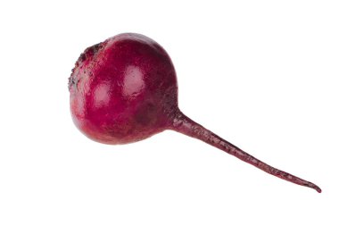 Beyaz arka plan üzerinde izole kırmızı pancar sebze