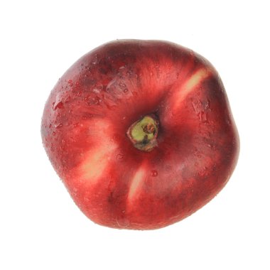 olgun şeftali beyaz arkaplanda izole