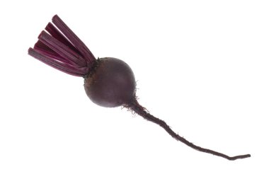 Beyaz arka plan üzerinde izole kırmızı pancar sebze