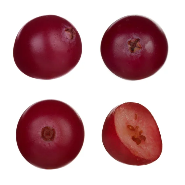 Penutup Cranberry Diisolasi Pada Latar Belakang Putih — Stok Foto