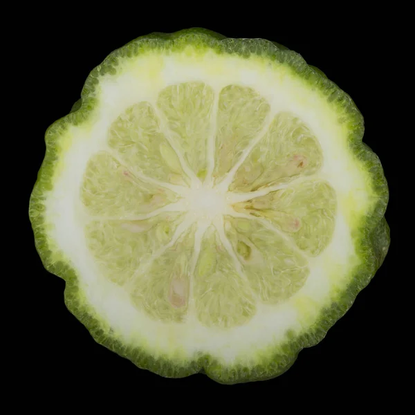 Närbild Kaffir Skott Grön Citrusfrukter — Stockfoto