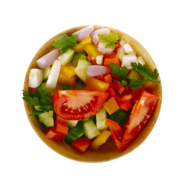 Closeup Míchané Zeleniny Izolované Bílém Pozadí — Stock fotografie