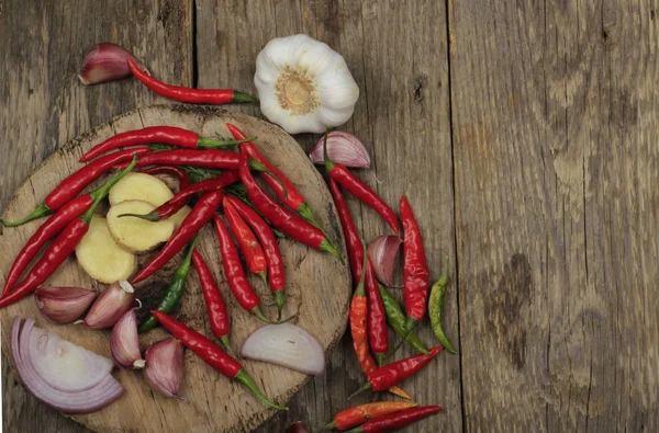 Zbliżenie Papryki Chili Przyprawy Tło — Zdjęcie stockowe