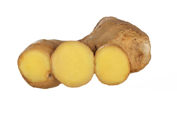Ginger Root Isolated White Background — Stock Photo, Image