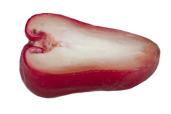 Pommerac Closeup Malay Elma Beyaz Izole Atış — Stok fotoğraf