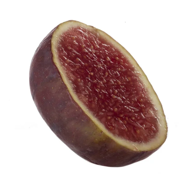 Sweet Fig Piece Isolated White Background — Stock Photo, Image