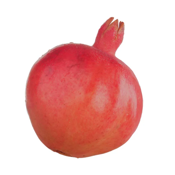Pomagranate Ώριμα Φρούτα Που Απομονώνονται Λευκό — Φωτογραφία Αρχείου
