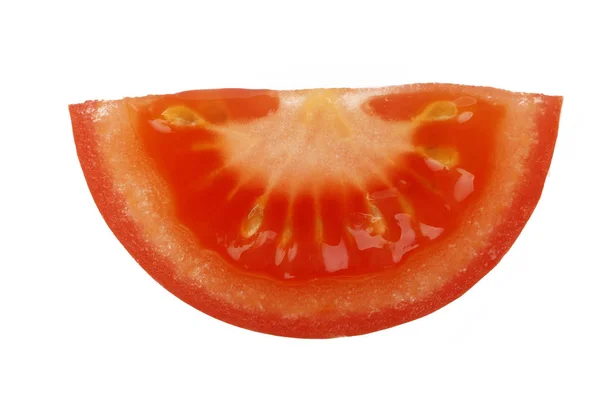 Closeup Tomate Isolado Branco — Fotografia de Stock