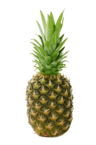 Celý Čerstvý Ananas Izolovaných Bílém Pozadí — Stock fotografie