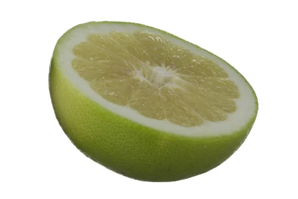Κοντινά Πλάνα Του Ορόμπλικο Απομονώθηκαν Λευκό Φόντο Τροπικά Εσπεριδοειδή Φρούτα — Φωτογραφία Αρχείου