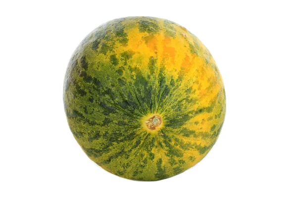Gros Plan Melon Isolé Sur Fond Blanc — Photo