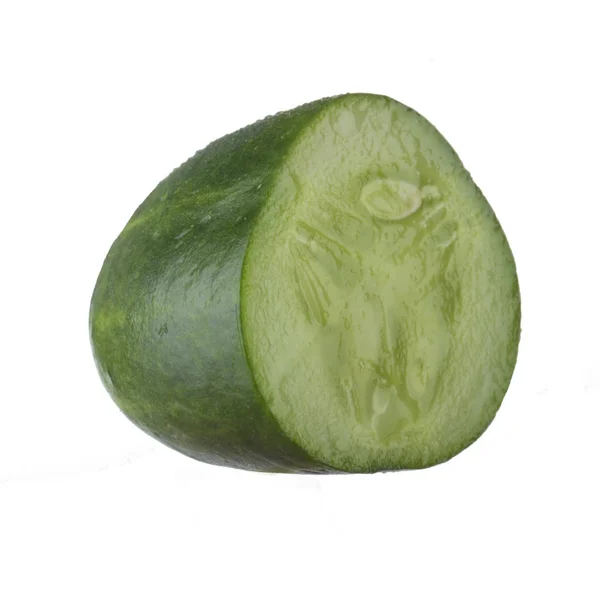 Piece Cucumber Isolated White Background — Stock Photo, Image