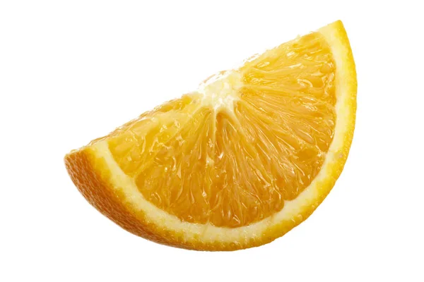Нарізаний Апельсин Ізольований Білому Тлі — стокове фото