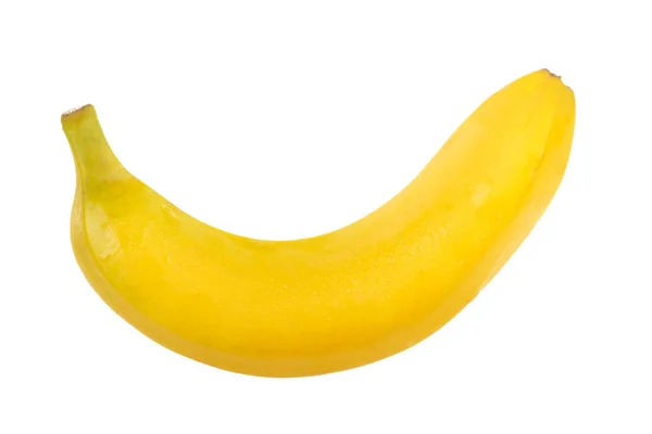 Gelbe Bananenfrucht Isoliert Auf Weißem Hintergrund — Stockfoto