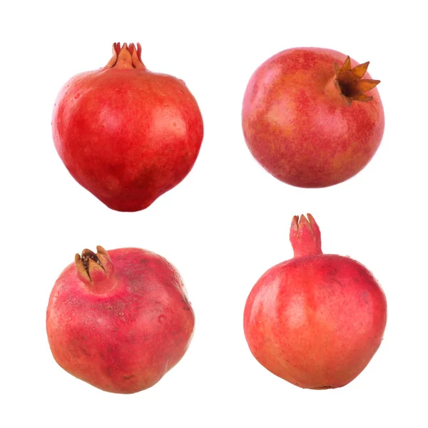 Closeup Pomegranate Isolated White Background — Stock Photo, Image