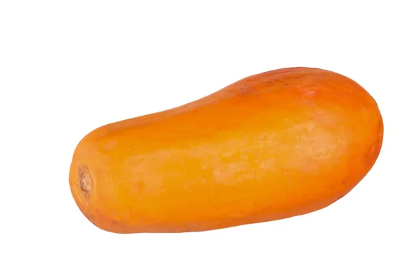 Papaya Frutta Isolata Sfondo Bianco — Foto Stock