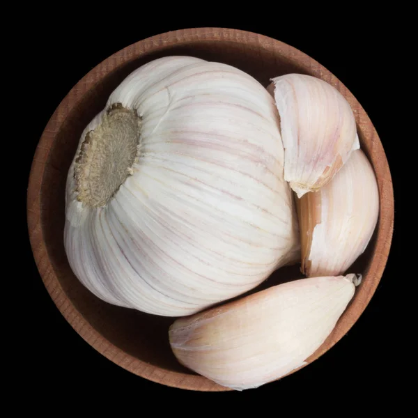 Closeup Shot Garlic Dark Background — Stock Photo, Image