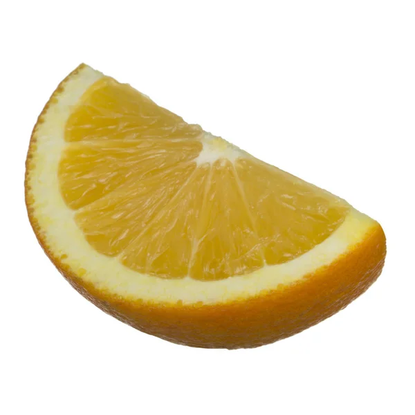 Nahaufnahme Von Orange Isoliert Auf Weißem Hintergrund — Stockfoto