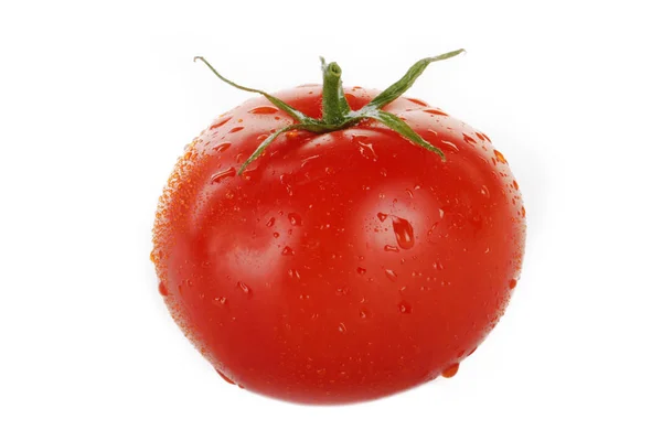 Świeże Dojrzałe Pomidory Izolowane Białym Tle — Zdjęcie stockowe