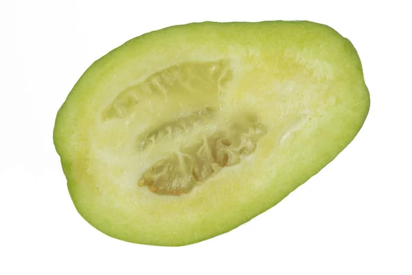 Verse Feijoa Geïsoleerd Witte Achtergrond — Stockfoto