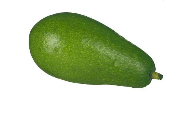 Rijpe Avocado Vruchten Geïsoleerd Wit — Stockfoto