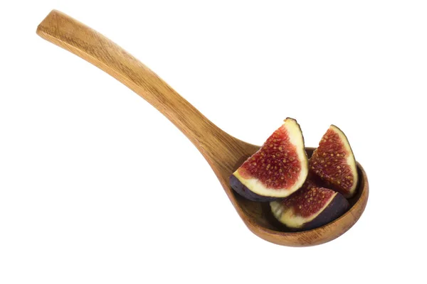 Closeup Figs Isolated White — Stock Photo, Image