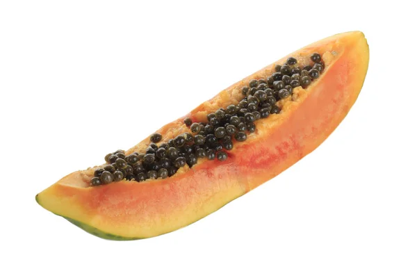 Owoce Papai Izolowane Białym Tle — Zdjęcie stockowe