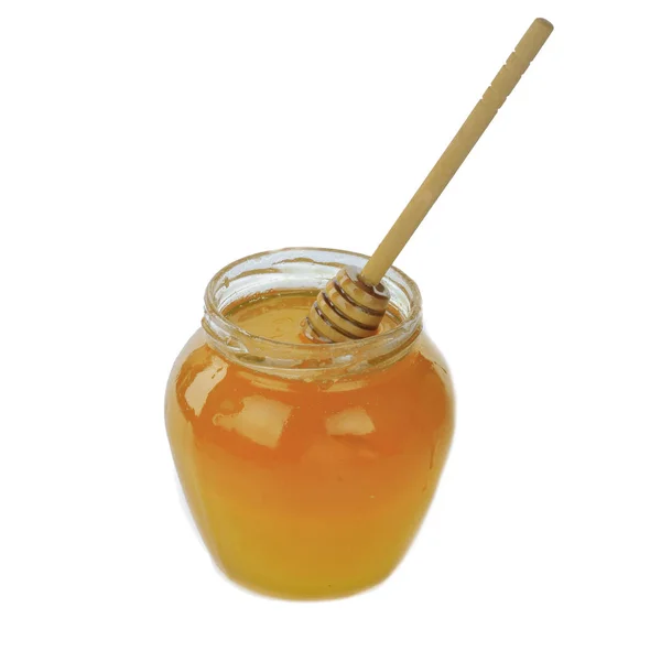 天然蜂蜜的特写镜头 食物背景 — 图库照片
