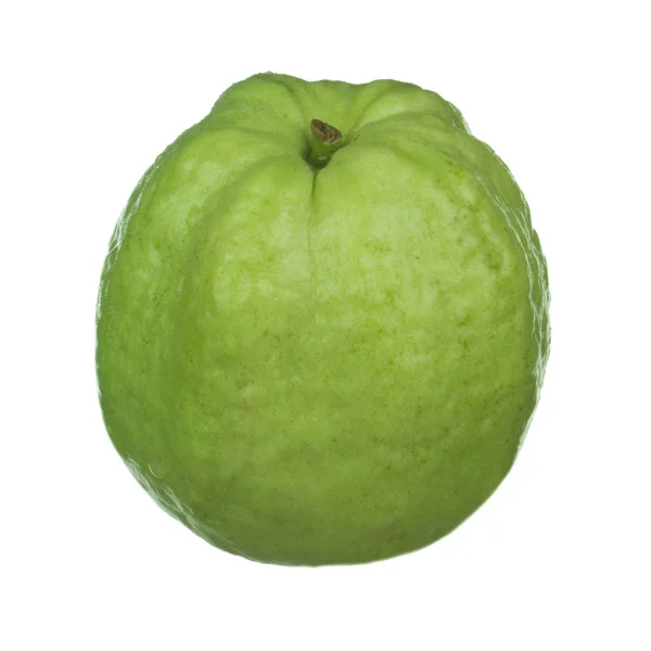 Closeup Guava Elszigetelt Fehér Alapon — Stock Fotó