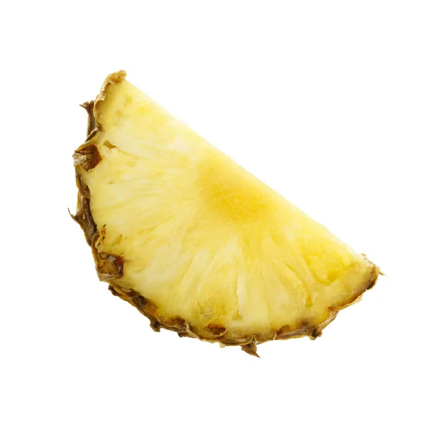 Ananasscheibe Isoliert Auf Weißem Hintergrund — Stockfoto