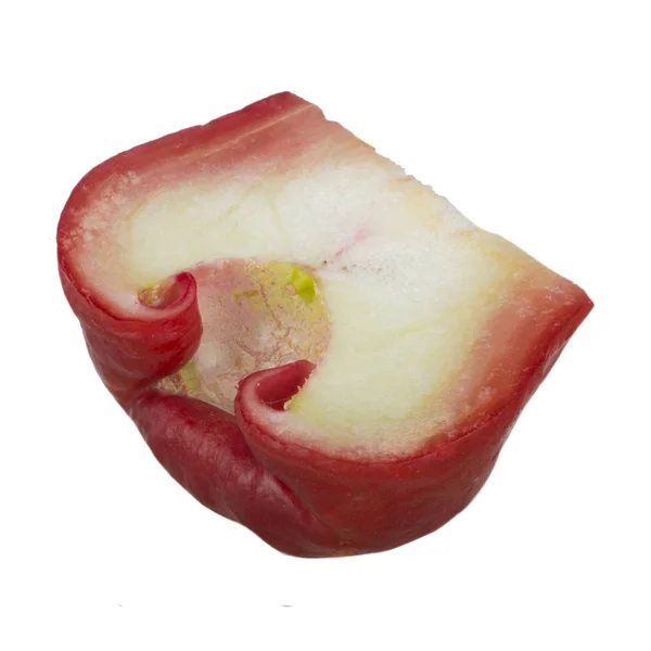 波美拉克的特写镜头 马来苹果在白色上孤立的镜头 — 图库照片