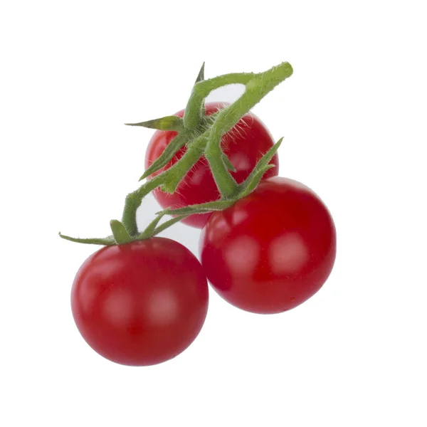 Tomates Vermelhos Maduros Isolados Sobre Fundo Branco — Fotografia de Stock