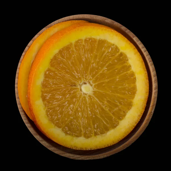 Closeup of ripe orange, food background