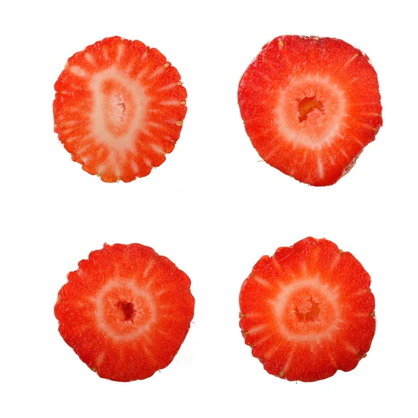 Rode Rijpe Aardbeien Verse Bessen — Stockfoto