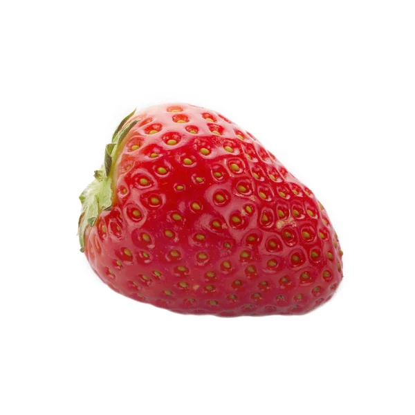 Ripe Raw Strawberry Isolated White Background — Stock Photo, Image