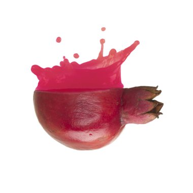 Beyaz arka planda izole edilmiş narın yakınçekimi 