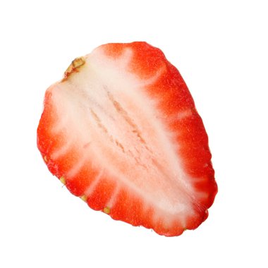 Çilek parça beyaz arka plan üzerinde izole