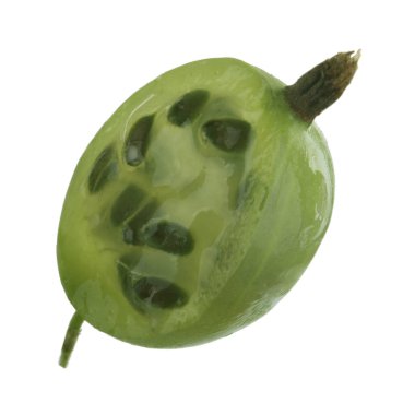 Beyaz arka planda izole bektaşi üzümü yakın çekim