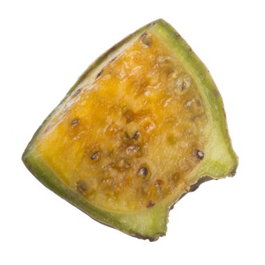 Beyaz arka planda izole egzotik meyve closeup 