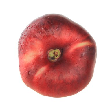 olgun şeftali beyaz arkaplanda izole