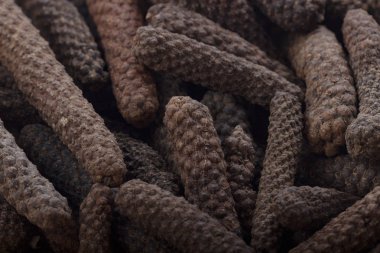 Baharat deseninin yakın çekimi, gıda arka planı 