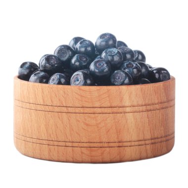 ahşap kase taze bilberries