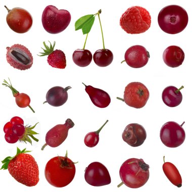 Olgun taze çilek çeşitli