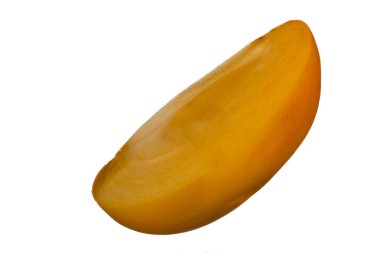 Beyaz arka plan üzerinde izole tatlı Trabzon hurması 