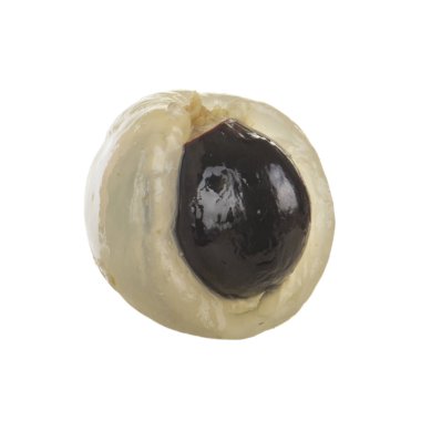 Tatlı longan beyaz arka plan üzerinde izole