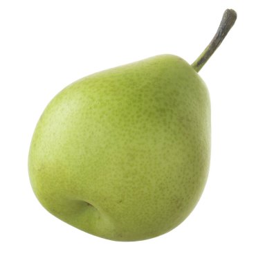 Beyaz zemin üzerinde izole taze armut meyvesi