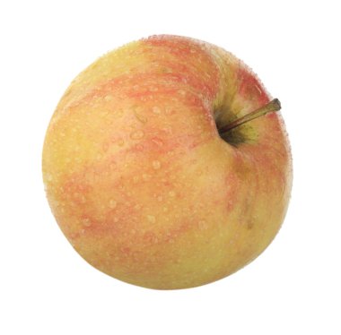 Beyaz arkaplanda izole edilmiş taze elma