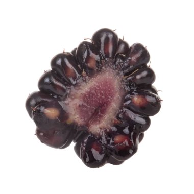 olgun böğürtlen beyaz arkaplanda izole