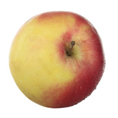 Beyaz arkaplanda izole edilmiş taze elma