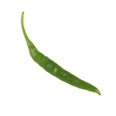 Kırmızı biber biber beyaz arka plan üzerinde izole